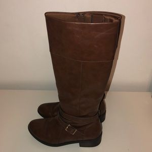brown calf boots